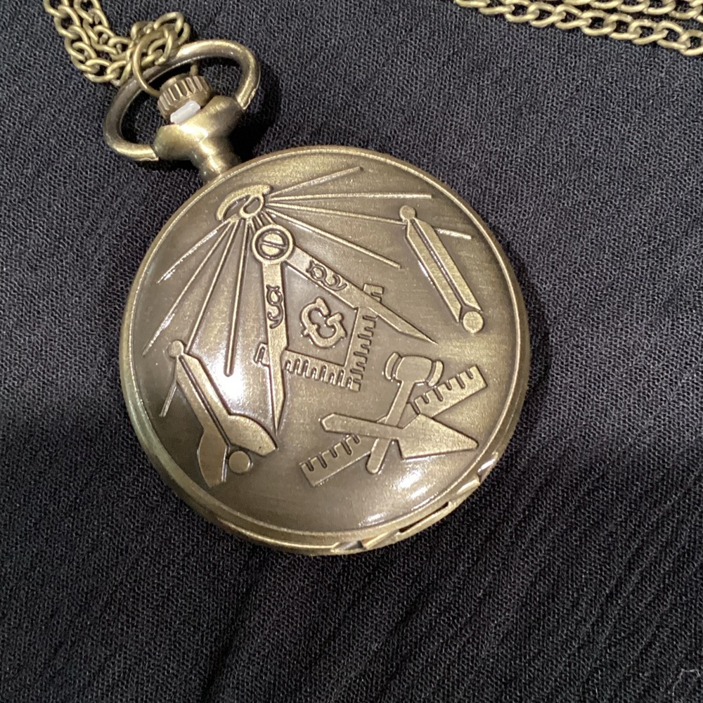 Gold Pocket Watch with Chain.  1-B - Picture 3 of 7